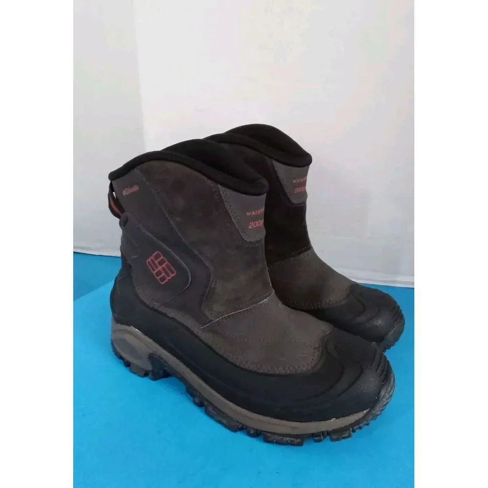 Columbia Waterproof Winter Snow‎ Boots 200g Insulated Pull On Gray
